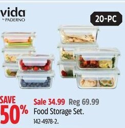 Canadian Tire vida by PADERNO Food Storage Set. offer