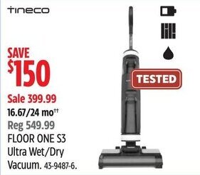 Canadian Tire tineco FLOOR ONE S3 Ultra Wet/Dry Vacuum. 43-9487-6. offer