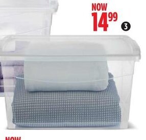 Canadian Tire Type A 50L Clarity Storage Container offer