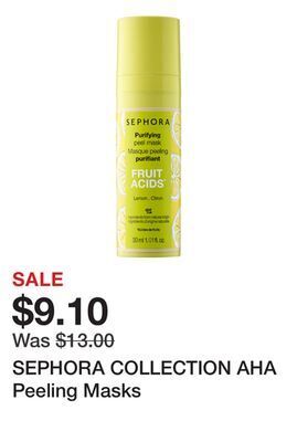 Sephora Sephora collection aha peeling masks offer