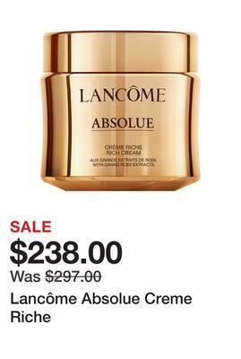 Sephora Lancôme absolue creme riche offer