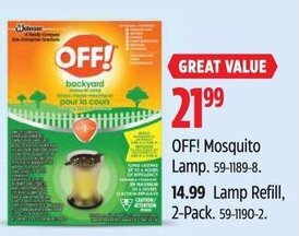 Canadian Tire OFF! Mosquito Lamp. offer