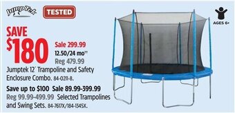 Canadian Tire Jumptek 12' Trampoline and Safety Enclosure Combo. offer