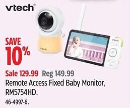 Canadian Tire Remote Access Fixed Baby Monitor, RM5754HD. offer