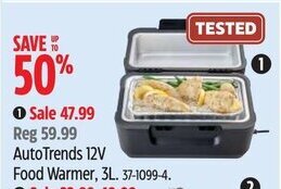 Canadian Tire AutoTrends 12V Food Warmer, 3L. offer