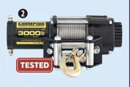 Canadian Tire Champion 3000-lb ATV / UTV Winch Kit. offer