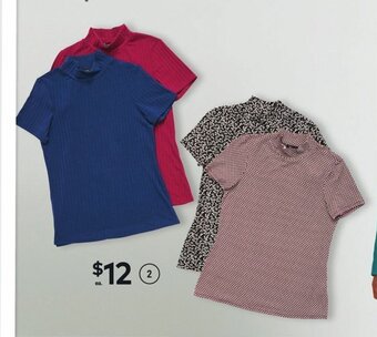 Giant Tiger Cap sleeve mock neck top, assorted S - XL offer