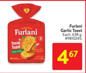 Walmart Furlani garlic toast offer