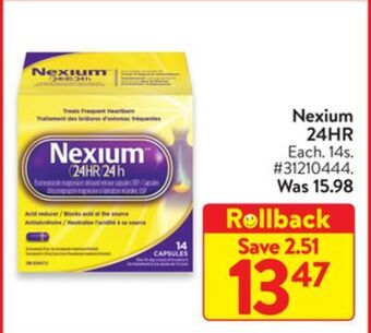 Walmart Nexium 24hr offer