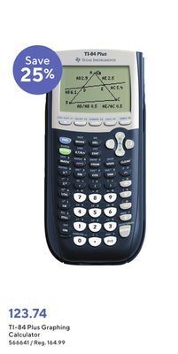 Staples Texas instruments ti-84 plus graphing calculator offer