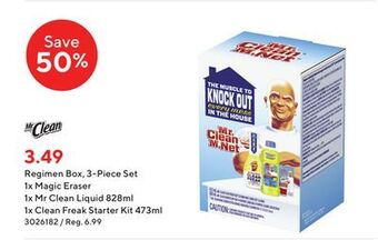 Staples Mr clean regimen box offer