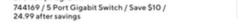 Staples D-link 5 port gigabit switch offer