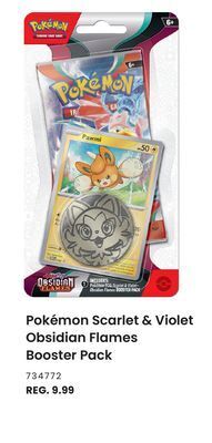 Toys R us Pokémon scarlet & violet obsidian flames booster pack offer