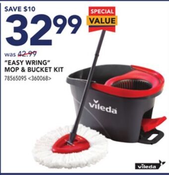 Lowe's Vileda easy wring mop & bucket kit offer