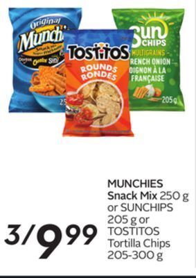 Sobeys Munchies snack mix offer