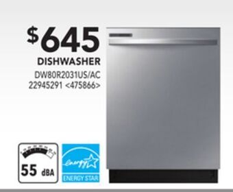 Lowe's Samsung dishwasher offer