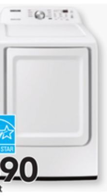 Lowe's Samsung 7.4 cu. ft. dryer offer