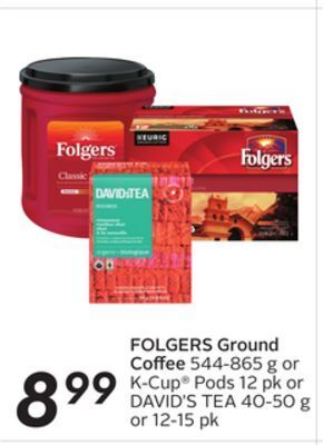 Sobeys Folgers ground coffee offer