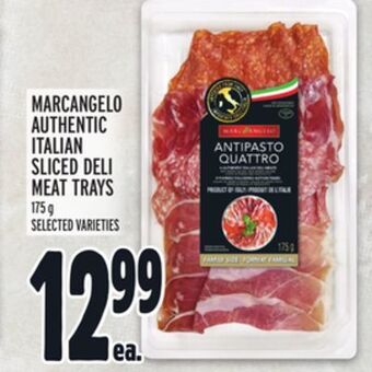 Metro Marcangelo authentic italian sliced deli meat trays offer