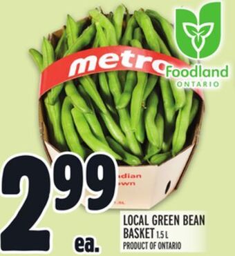 Metro Local green bean basket offer