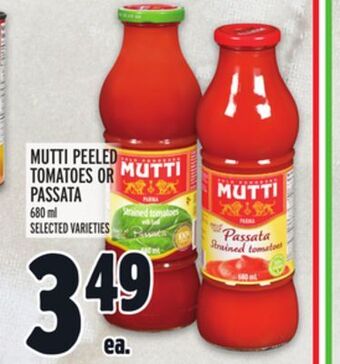 Metro Mutti peeled tomatoes or passata offer