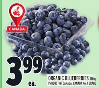 Metro Organic blueberries offer