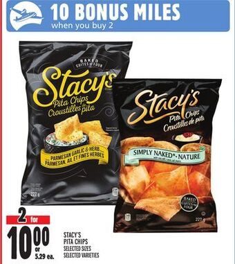 Metro Stacy's pita chips offer