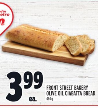 Metro Front street bakery olive oil ciabatta bread offer