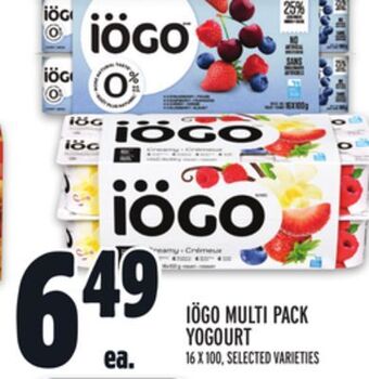 Metro Iögo multi pack yogourt offer