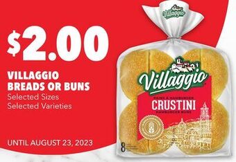 Metro Villaggio breads or buns offer