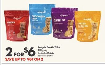 Longo's Longo's cookie thins offer