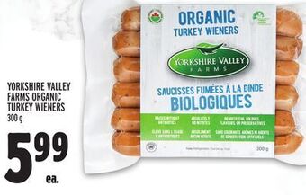 Metro Yorkshire valley farms organic turkey wieners offer