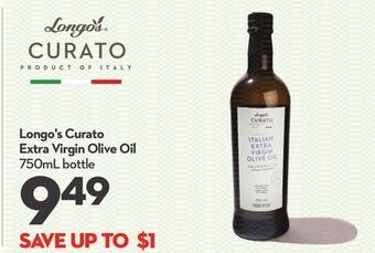 Longo's Longo's curato extra virgin olive oil offer