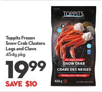 Longo's Toppits frozen snow crab clusters legs and claws offer