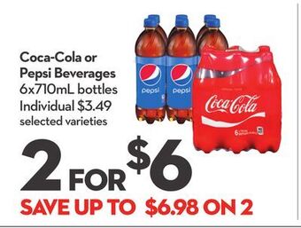 Longo's Coca-cola or pepsi beverages offer