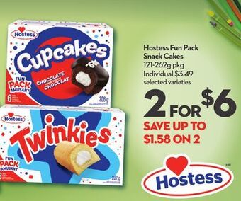 Longo's Hostess fun pack snack cakes offer
