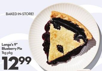 Longo's Longo's 9 blueberry pie offer