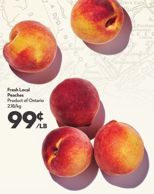 Longo's Fresh local peaches offer