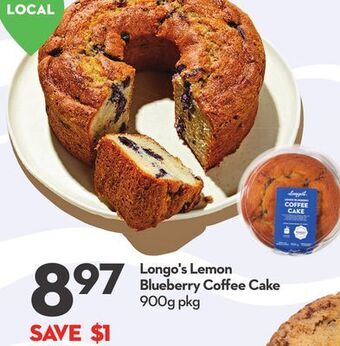 Longo's Longo's lemon blueberry coffee cake offer