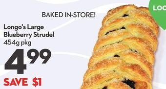 Longo's Longo's large blueberry strudel offer