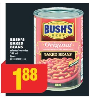 No Frills Bush's baked beans, 398 ml offer