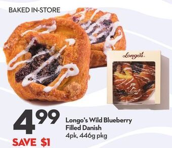 Longo's Longo's wild blueberry filled danish offer