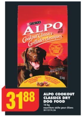 No Frills Alpo cookout classics dry dog food, 16 kg offer