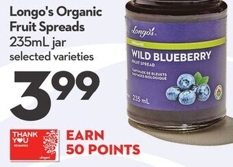 Longo's Longo's organic fruit spreads offer