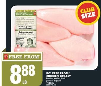 No Frills Pc® free from® chicken breast offer