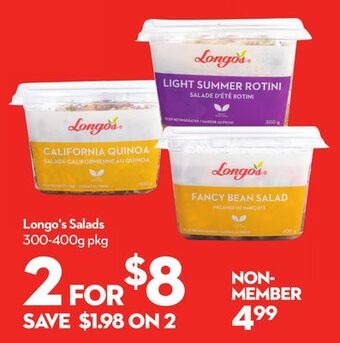 Longo's Longo's salads offer
