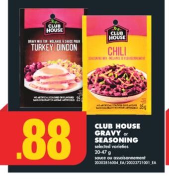 No Frills Club house gravy or seasoning, 20-47 g offer