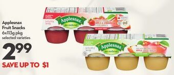 Longo's Applesnax fruit snacks offer