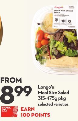 Longo's Longo's meal size salad offer
