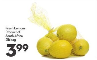 Longo's Fresh lemons offer